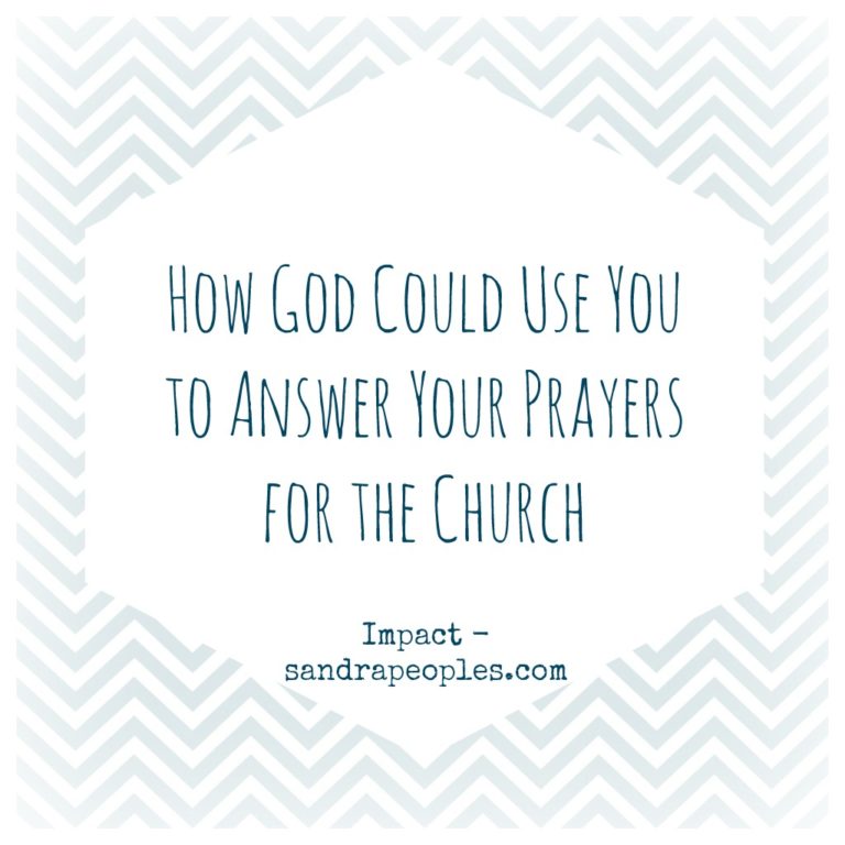 Praying for Your Church Sandra Peoples