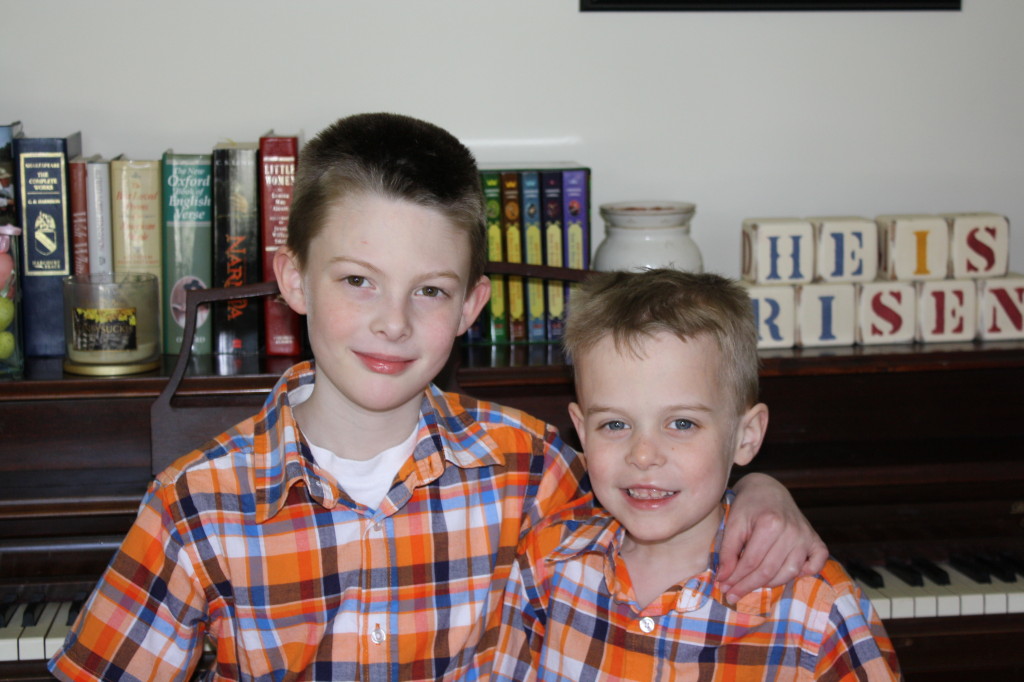 boys on Easter