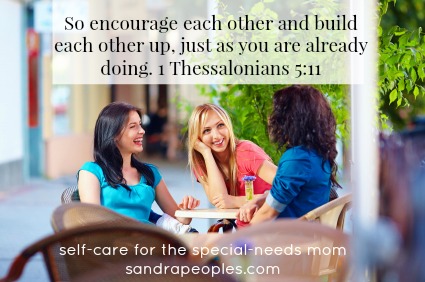 Friendship can be tough, especially for special-needs moms who have to prioritize their children over friends so often. Sarah tells us how important it is to find friends who can empathize with our situation in life.  - sandrapeoples.com