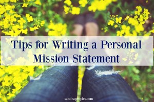 My Personal Mission Statement and How I Wrote It
